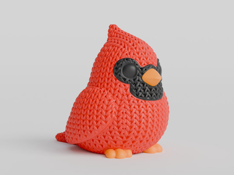 Knitted Cardinal Bird - image 4