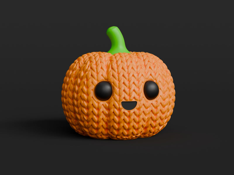 Knitted Cute Pumpkin - Halloween - image 4