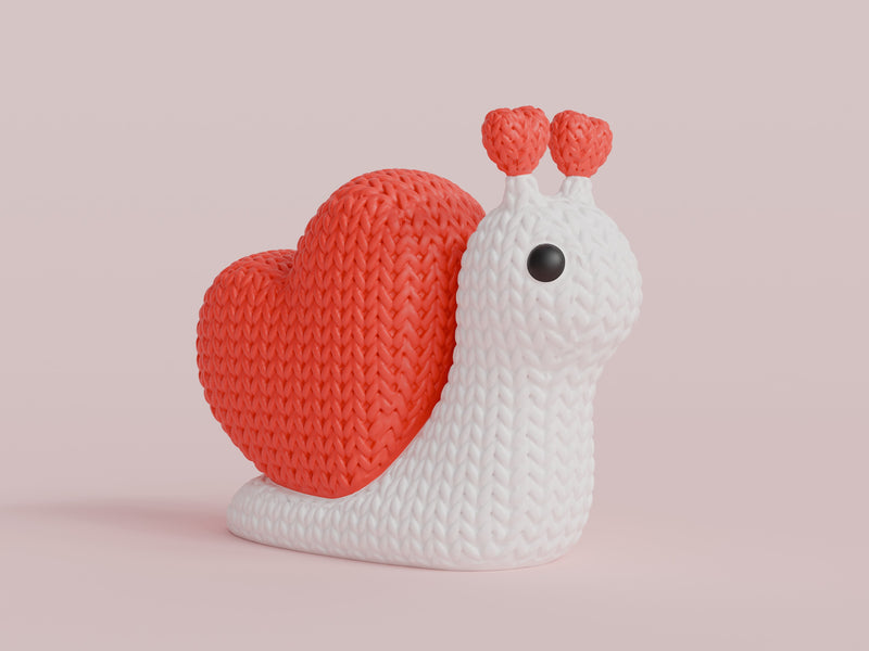 Knitted Valentine's Day Snail - image 4