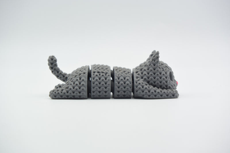Knitted Articulated Cat - image 2