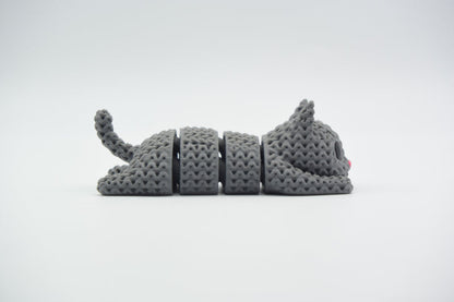 Knitted Articulated Cat - image 2
