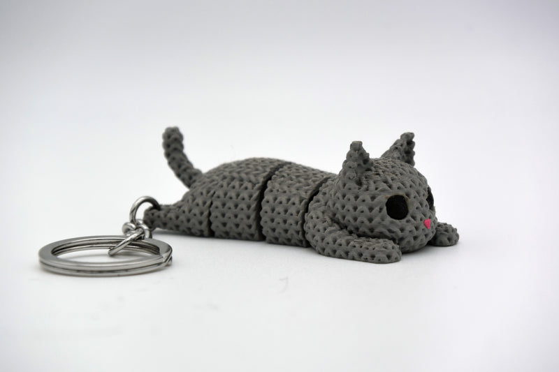 Knitted Articulated Cat - image 3