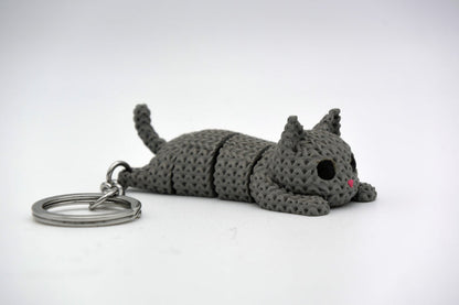 Knitted Articulated Cat - image 3