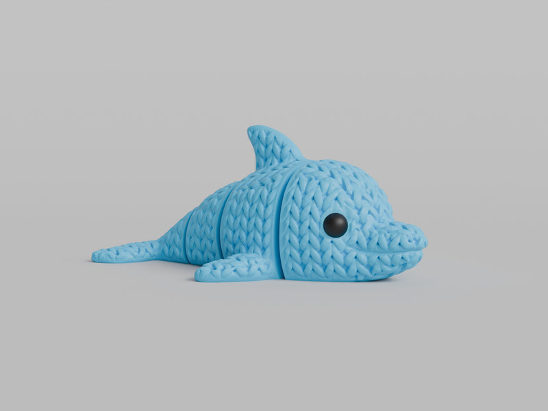 Knitted Articulated Dolphin - image 4
