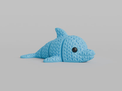 Knitted Articulated Dolphin - image 4