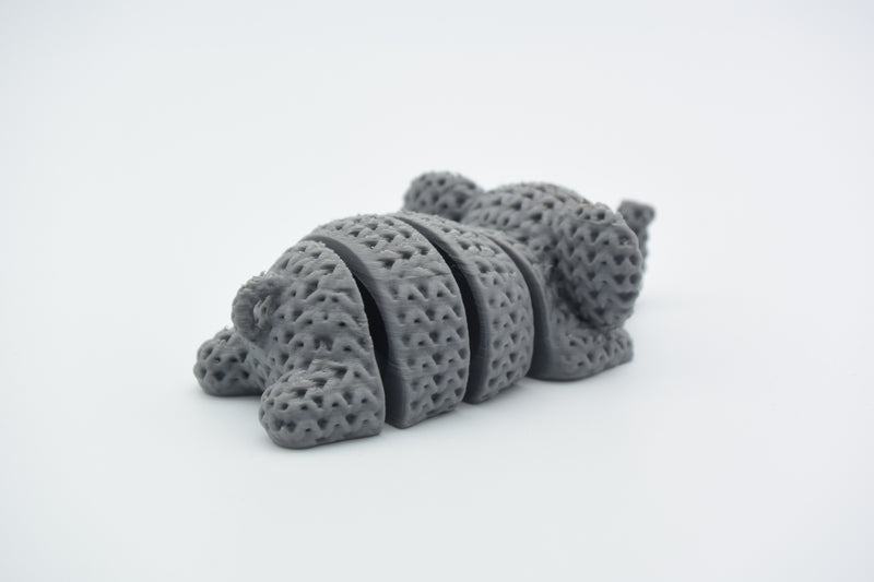 Knitted Articulated Elephant Flexi Keychain - image 3