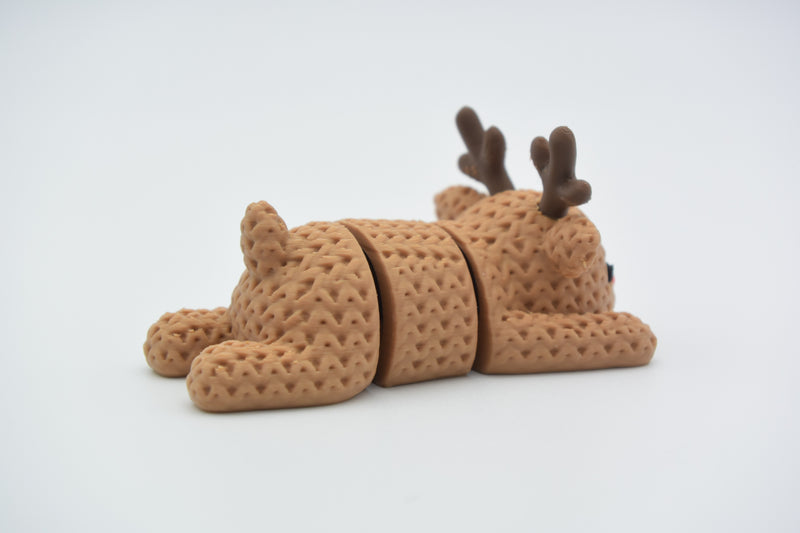 Knitted Articulated Reindeer - Christmas - image 2