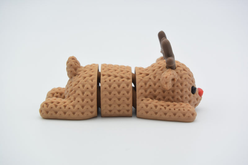 Knitted Articulated Reindeer - Christmas - image 3