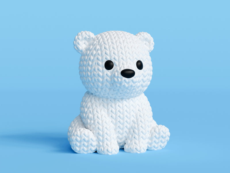Knitted Baby Polar Bear - image 4