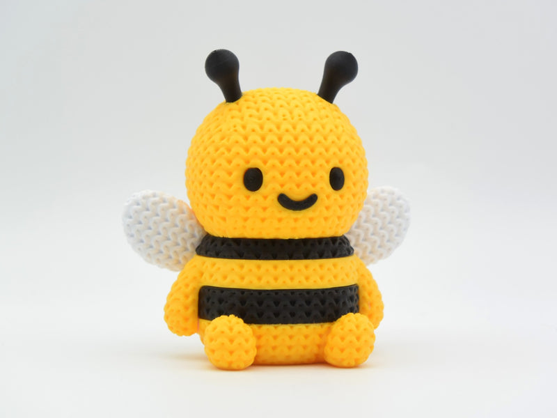 Knitted Bee - 3D printed home decor