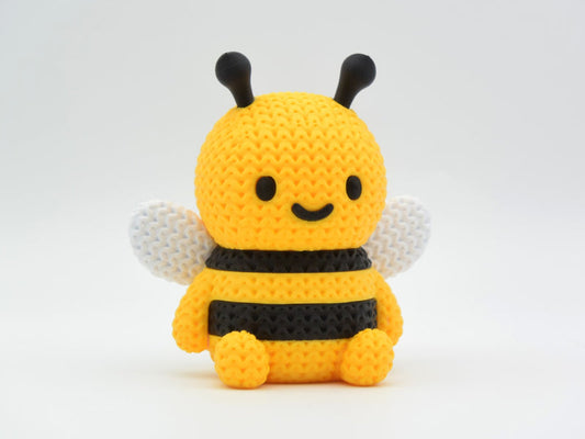 Knitted Bee - 3D printed home decor