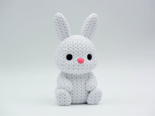Knitted Bunny - Easter - 3D printed home decor