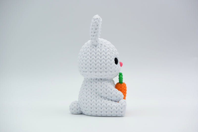 Knitted Bunny With Carrot - Easter - image 3