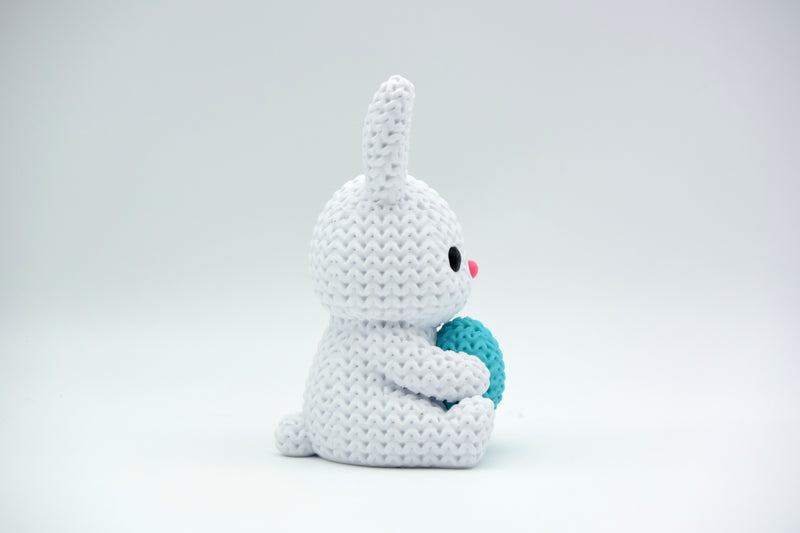 Knitted Bunny With Easter Egg - image 2