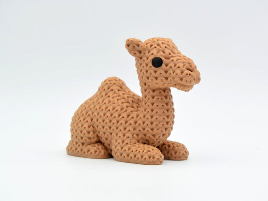 Knitted Camel - 3D printed home decor