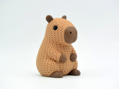 Knitted Capybara - 3D printed home decor