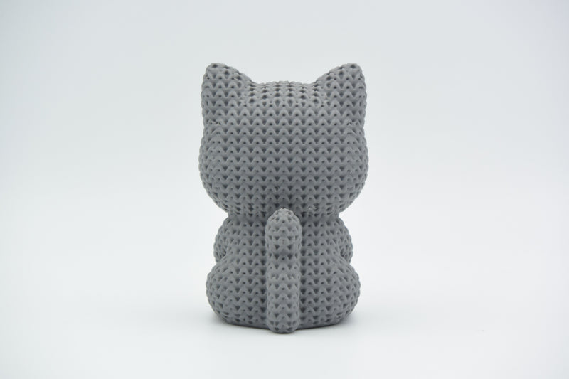 Knitted Cat With Heart - Valentine's Day - image 3