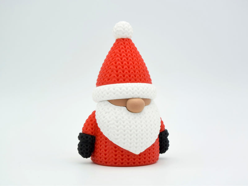 Knitted Christmas Gnome - 3D printed home decor
