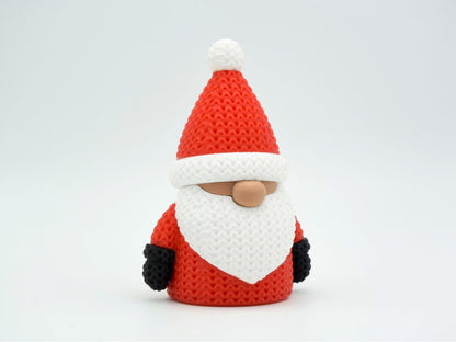 Knitted Christmas Gnome - 3D printed home decor