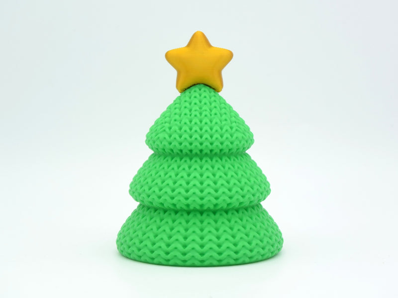 Knitted Christmas Tree - 3D printed home decor
