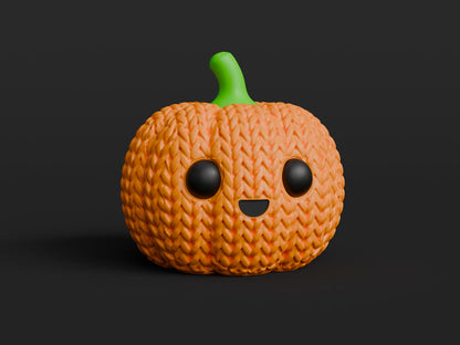 Knitted Cute Pumpkin - Halloween - image 4