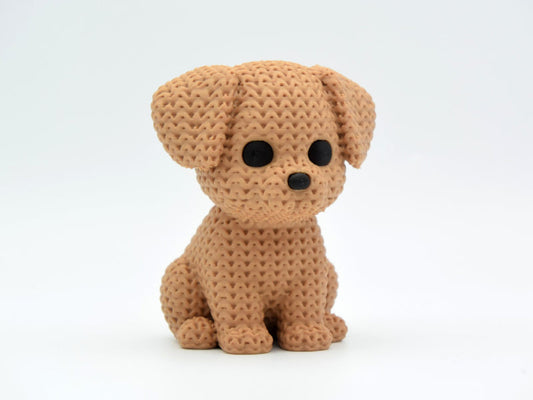 Knitted Dog - 3D printed home decor
