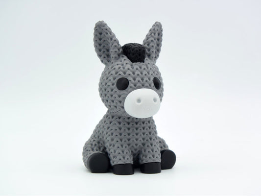 Knitted Donkey - 3D printed home decor