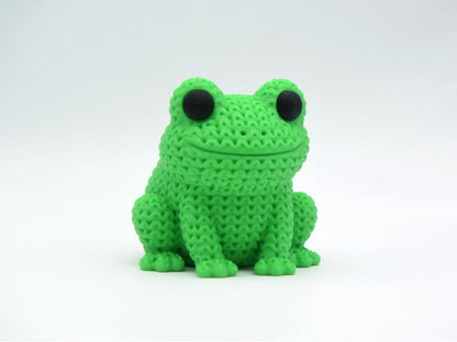 Knitted Frog - 3D printed home decor