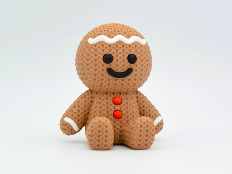 Knitted Gingerbread Man - Christmas - 3D printed home decor