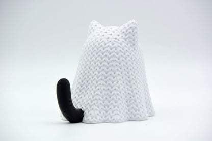 Knitted Halloween Cat Ghost - image 2
