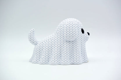 Knitted Halloween Dog Ghost - image 2