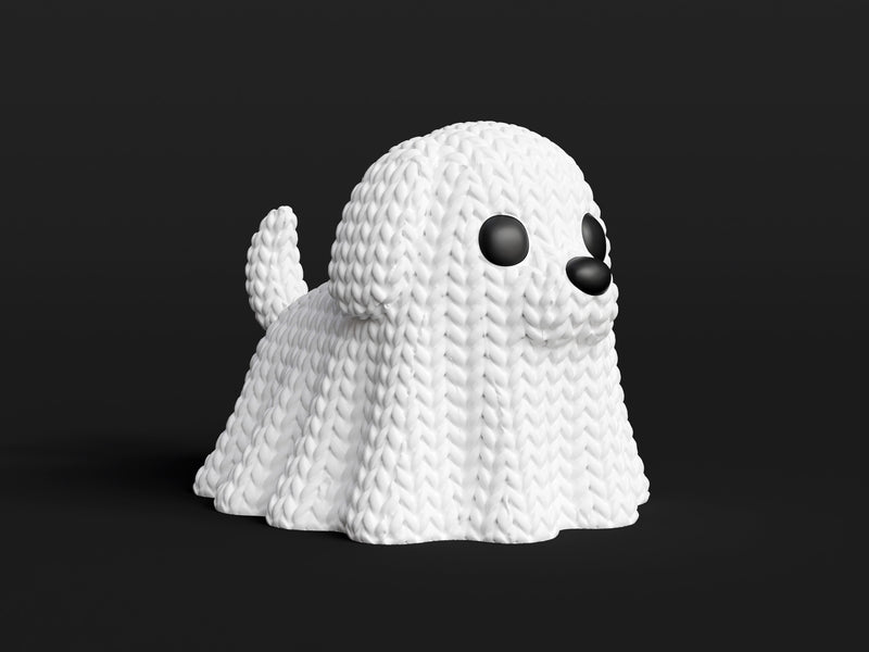 Knitted Halloween Dog Ghost - image 3