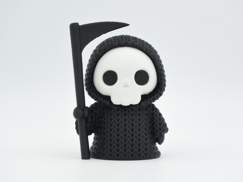Knitted Halloween Grim Reaper - 3D printed home decor