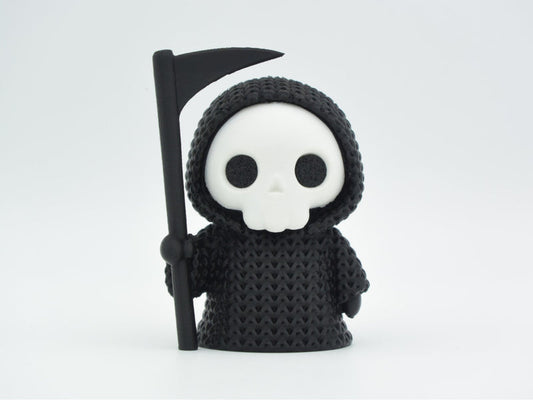 Knitted Halloween Grim Reaper - 3D printed home decor