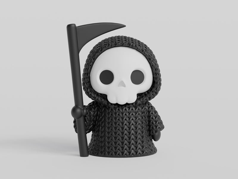 Knitted Halloween Grim Reaper - image 4