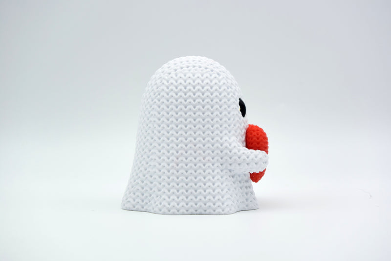 Knitted Halloween Heart Ghost - image 2