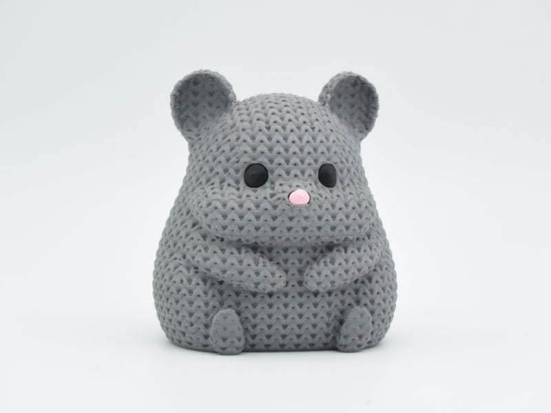 Knitted Hamster - 3D printed home decor