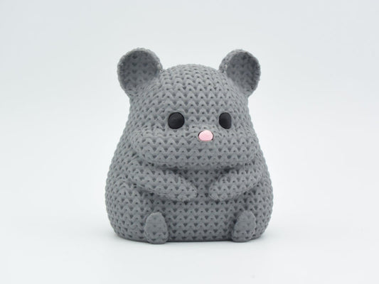 Knitted Hamster - 3D printed home decor