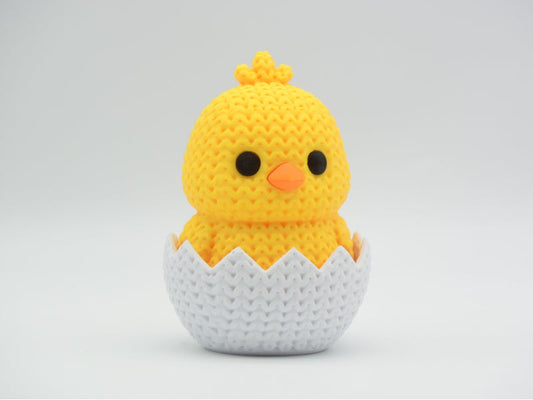 Knitted Hatching Chick - Easter - 3D printed home decor