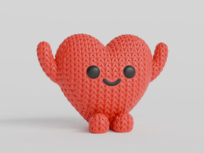 Knitted Heart Buddy - Valentine's Day - image 4