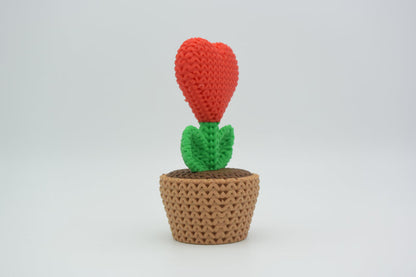 Knitted Heart Plant In a Pot (3 Filament Changes) - image 3