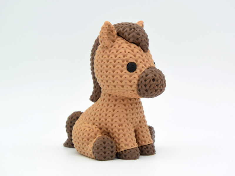 Knitted Horse - 3D printed home decor