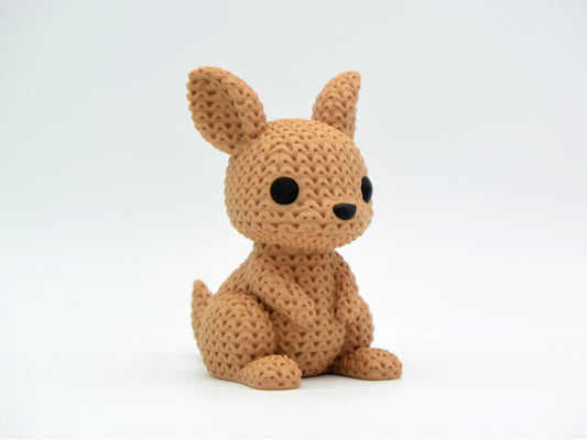 Knitted Kangaroo - 3D printed home decor