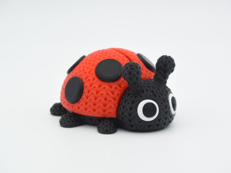 Knitted Ladybug - 3D printed home decor