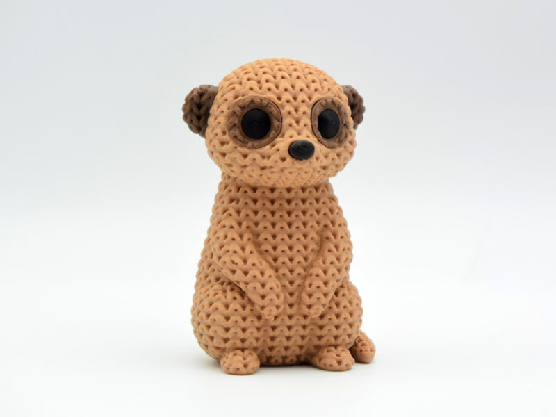 Knitted Meerkat - 3D printed home decor