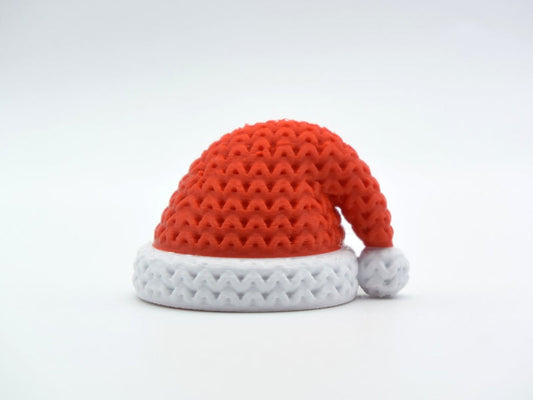 Knitted Mini Santa Hat - Christmas - 3D printed home decor
