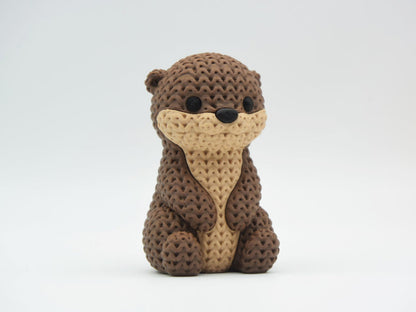Knitted Otter - 3D printed home decor