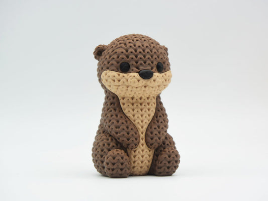 Knitted Otter - 3D printed home decor