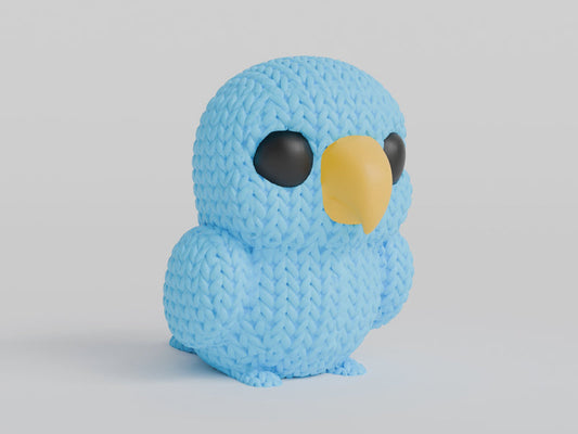 Knitted Parrot - 3D printed home decor