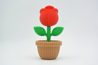Knitted Rose - Valentine's Day - image 4
